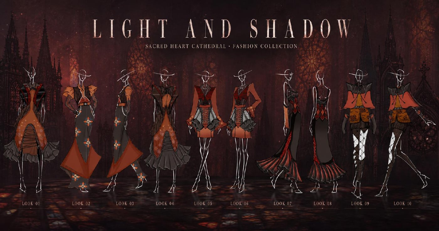 LIGHT AND SHADOW · 十套 Look 全览